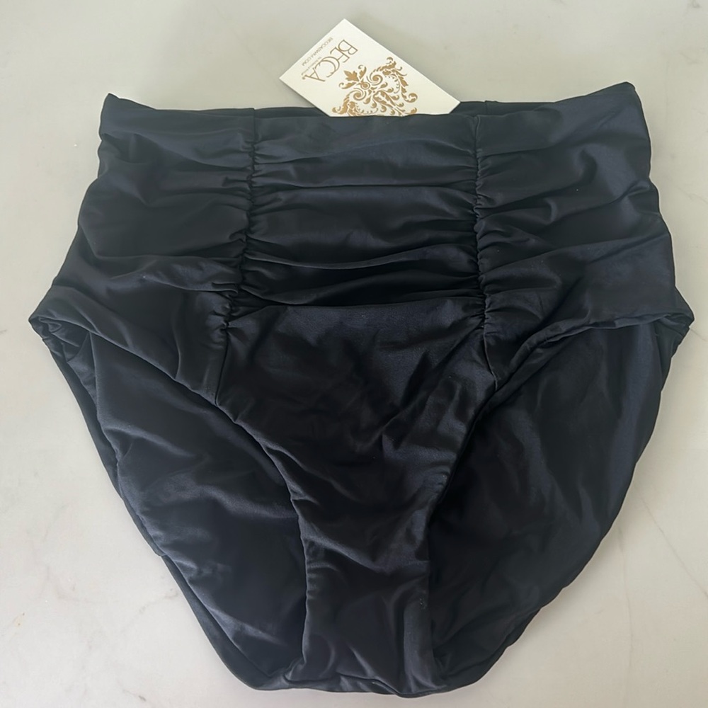 NWT Becca Vintage High-Waist Bikini Bottoms